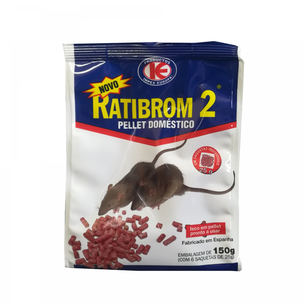 Appât Professionnel Ratibrom 5.0 - 1,5 Kg (3 X 500 G) Pour Rats Et Souris Intérieur Extérieur